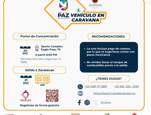 Alistan programa “Vehículo en Caravana por la Paz” para migrantes que visitarán el estado en temporada decembrina